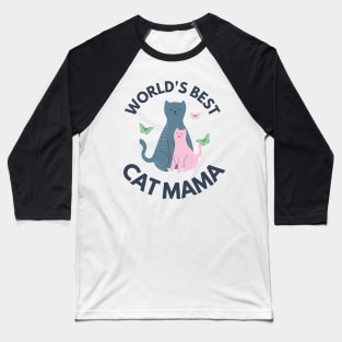 cat tama cute black cat love Baseball T-Shirt